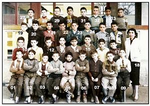 ECOLE MARAVAL GARCONS 1956 CM2 MME  GRASSI